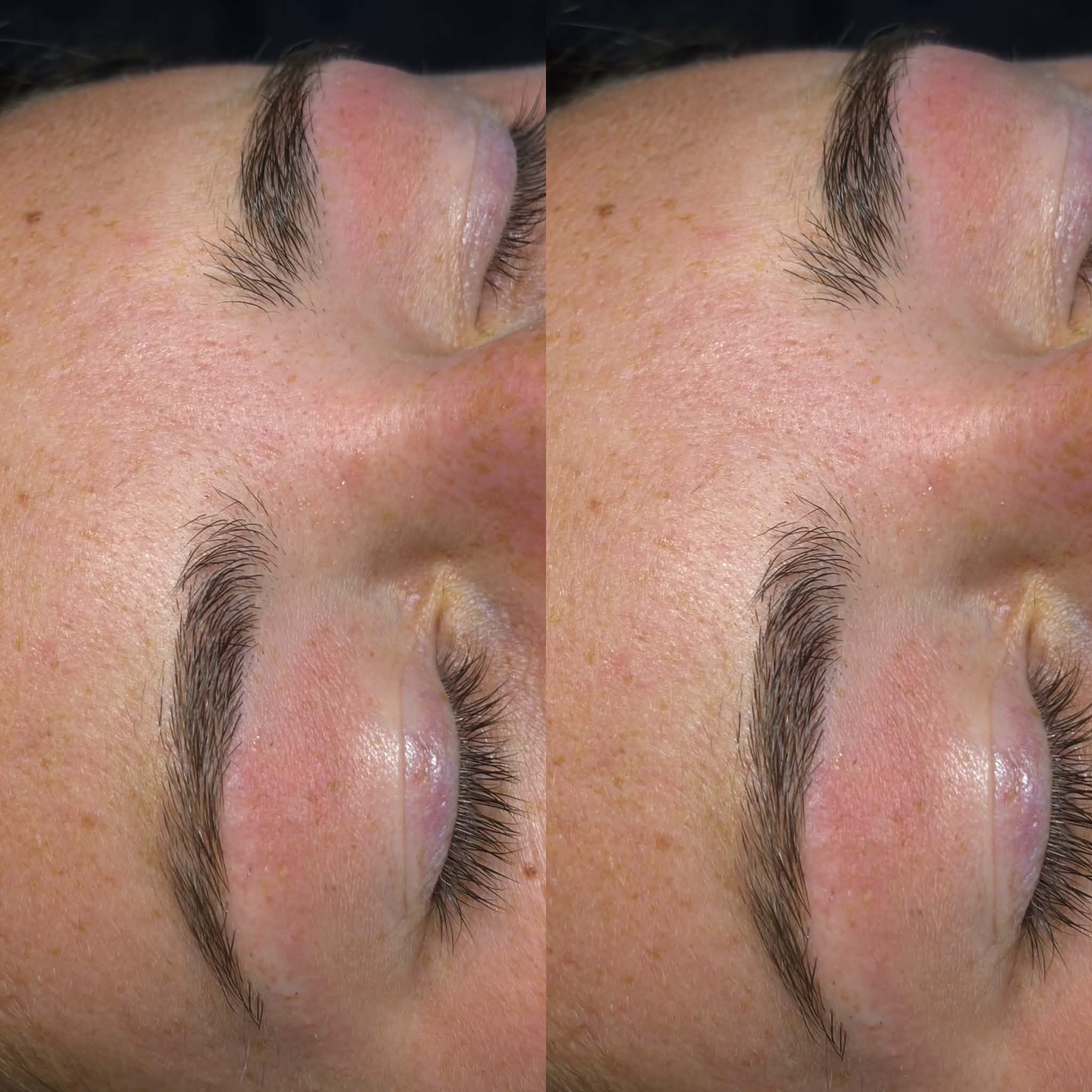 Brow Wax before and after